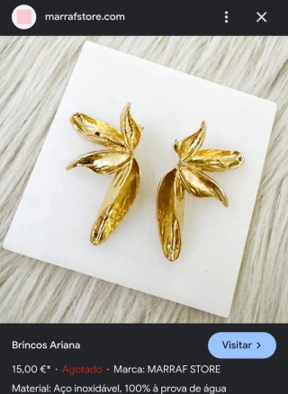 Pendientes Zara dorados, agotados en tienda ...