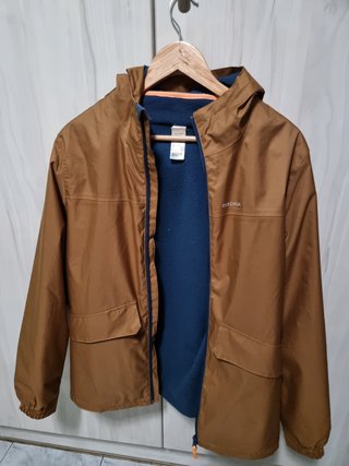 Chaqueta Impermeable Quechua con Forro Polar