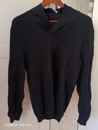 Jersey de punto negro talla M