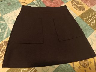 Minifalda elástica Mango negra