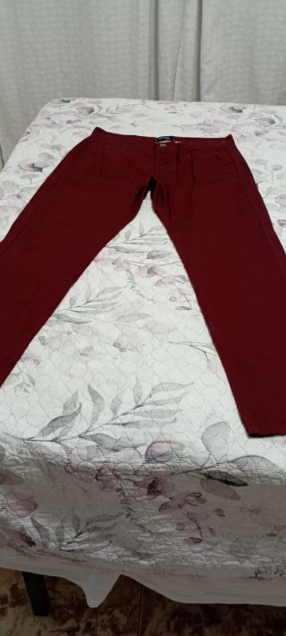 Pantalón hombre Talla36R Burdeos