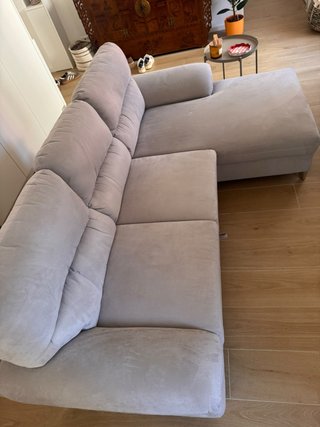 Divano Zante tessuto beige/grigio