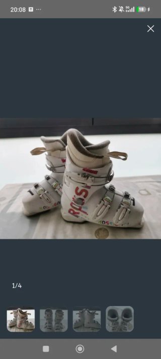 Botas de esquí Rossignol blancas talla 18-19,5