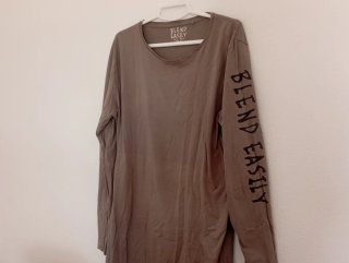 Camiseta manga larga BLEND EASILY verde oliva