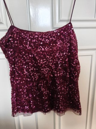 Top lentejuelas rosa/morado