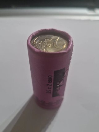 Rollo 25 monedas 2€ Luxemburgo 2002