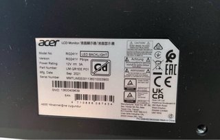 Monitor Acer 165Hz 1080p Nero
