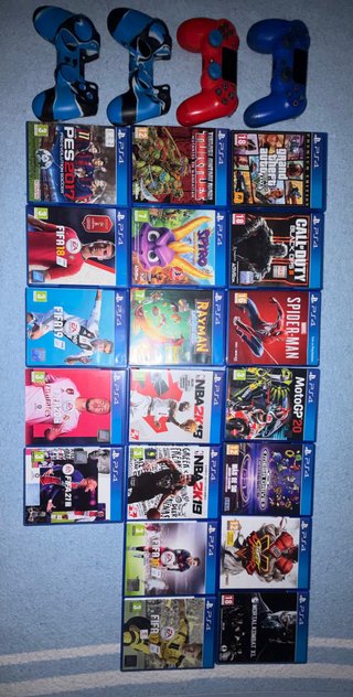 Lote Juegos PS4: FIFA, NBA, GTA V, Spiderman