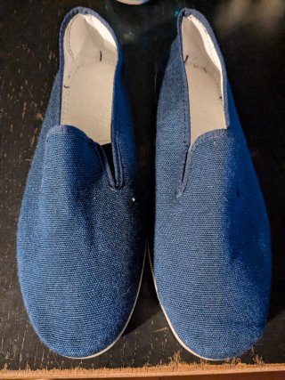 Zapatos planos azules
