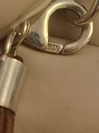 Pulsera cuero y plata