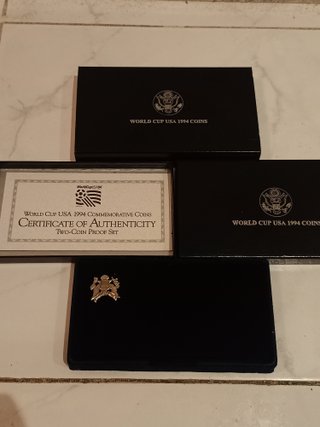 Set 2 Monedas Conmemorativas Mundial USA 1994