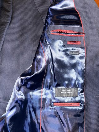 Chaqueta de traje azul Zara Man
