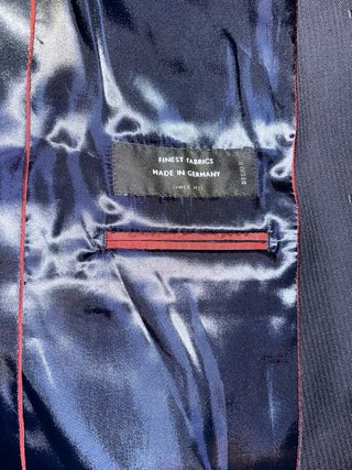 Chaqueta de traje azul Zara Man