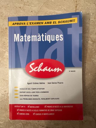 CUTR Matématicas Schaum Selectividad - Curso ce...