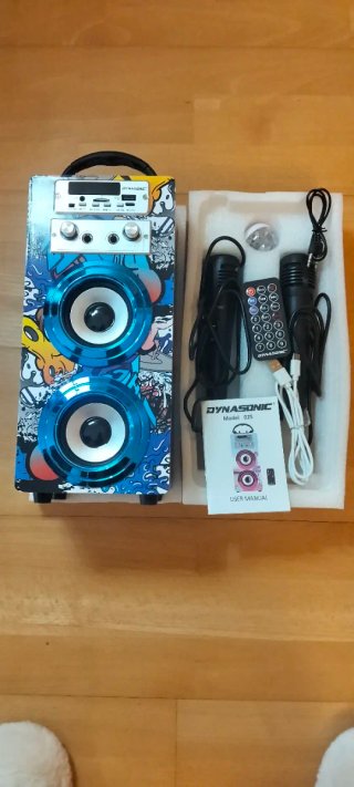 Altavoz Portátil Karaoke Dynasonic D25