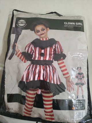 Disfraz Payaso Niña Halloween
