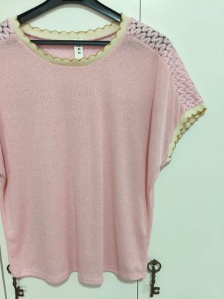 Camiseta Rosa de Punto