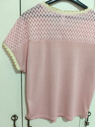 Camiseta Rosa de Punto