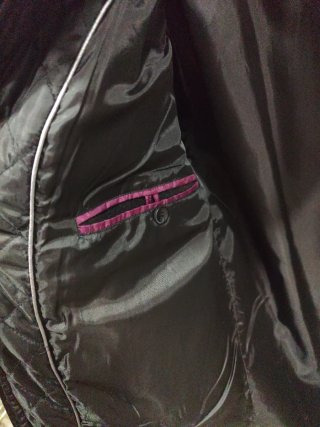 Abrigo de hombre negro talla S