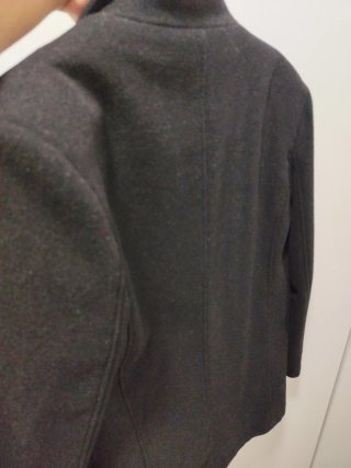Abrigo de hombre negro talla S