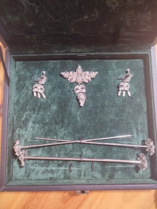 Aderezo Fallera Plata Niña