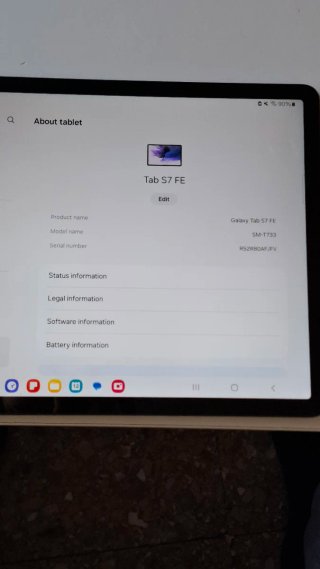 Tablet Samsung Tab S7 FE
