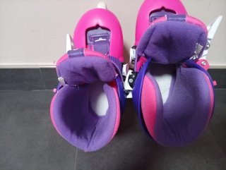 Patines Oxelo niña rosas y morados