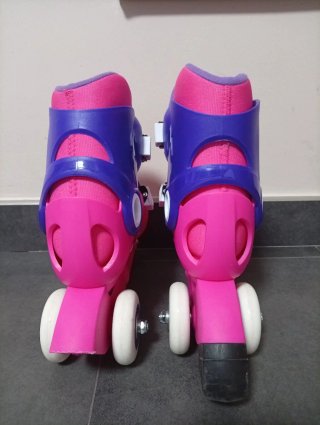 Patines Oxelo niña rosas y morados