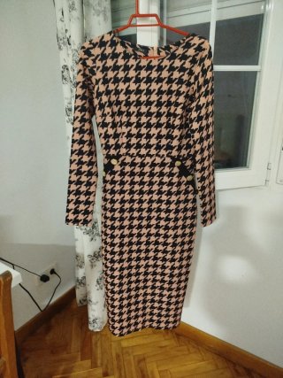 Vestido Jiro Midi Pata de Gallo Talla XS