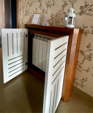 Copertura radiatore in legno moderno