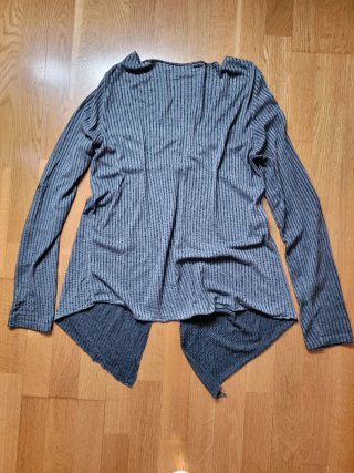 Cárdigan Mooili Gris a Rayas