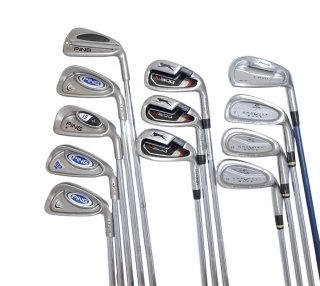 12 Palos de Golf Ping, Slazenger y Mizuno