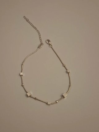 Pulsera Plata Ley 925 Cubos y Bolitas