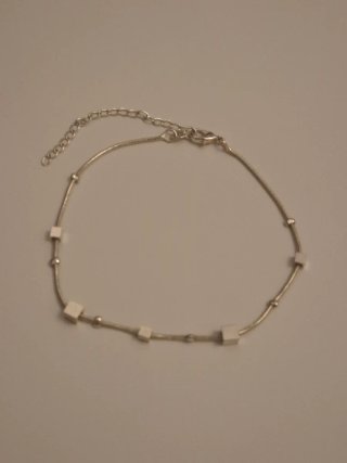 Pulsera Plata Ley 925 Cubos y Bolitas