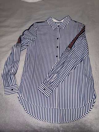 Camiseta Rayas Azul y Blanco