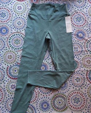 Mallas Oysho Verde Grisáceo Talla M