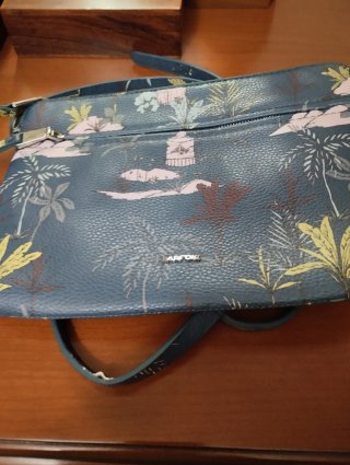 Bolso Parfois estampado tropical azul