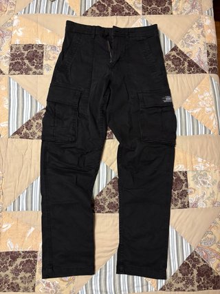 Pantalones Cargo Zara Negros