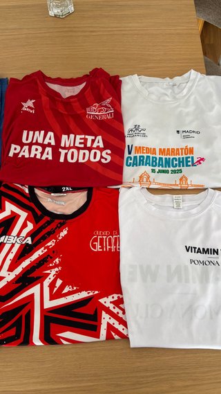 Lote 6 Camisetas Running Hombre 6x10€