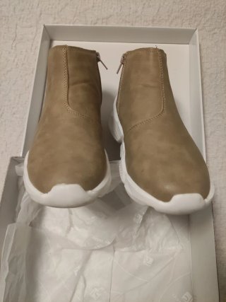 Botines Beige y Blanco