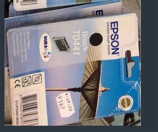 2 Cartuchos Epson Originales Negro y Cian