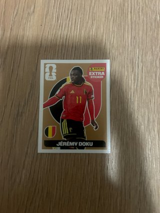 Cromo Panini Extra Sticker Bronze Jérémy Doku