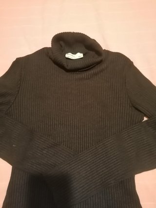Vestido Negro Canalé Bershka Talla S