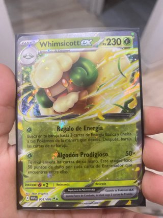 Whimsicott ex Carta Pokémon 005/086