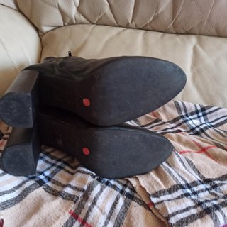 Botines de cuero negro Cortefiel talla 40