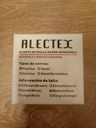 Guante Malla Anticorte ALECTEX Acero Inoxidable