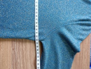 Vestido MIDI azul brillante