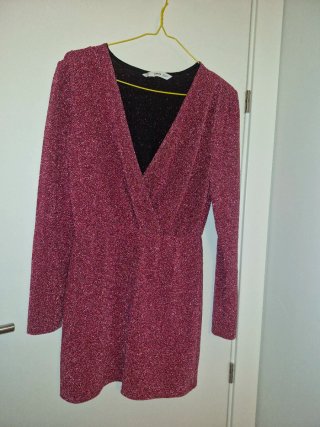 Vestido Mango brillante rosa