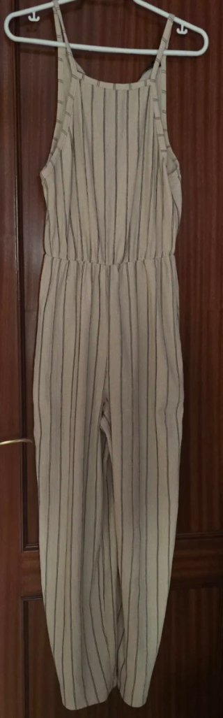 Mono de rayas beige