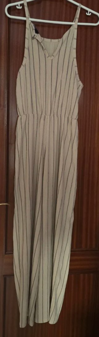 Mono de rayas beige